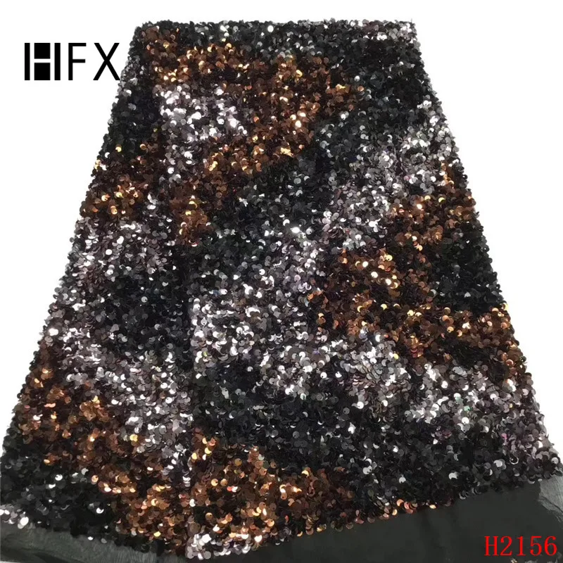 HFX фиолетовые кружевные ткани 3D тяжелые расшитые блестками вышитый материал