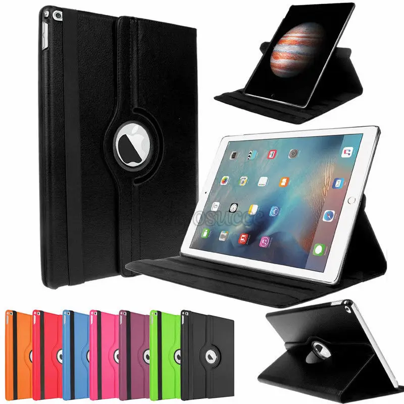 Умный кожаный чехол книжка с поворотом на 360 градусов для Apple iPad Air 1 2 5 6 New 9 7 2017 2018 5th