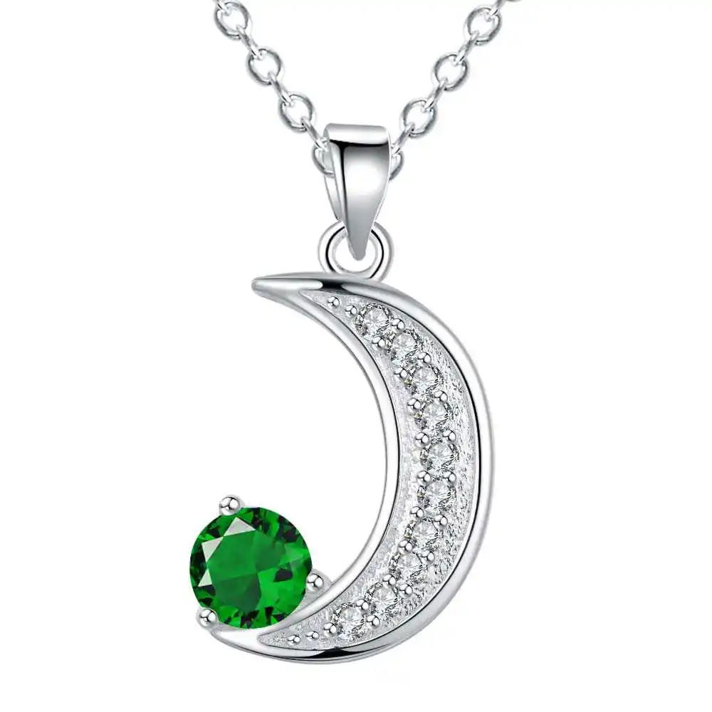 Оптовая продажа посеребренное ожерелье с подвеской бесплатная доставка модное