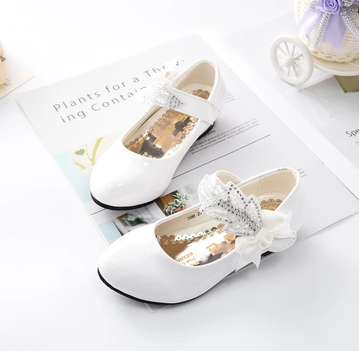 2019 spring and autumn children's performance shoes girls flat princess single dance | Детская одежда и обувь