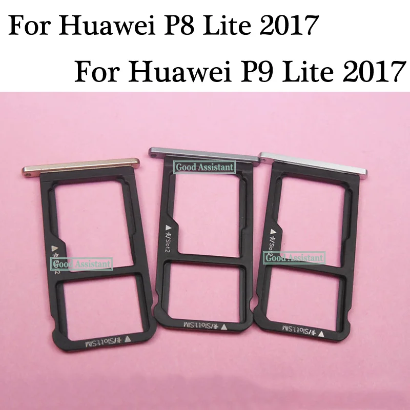 Для Huawei P8 Lite 2017 / P9 PRA LA1 LX1 LX3 лоток sim карты Micro SD держатель Слот запчасти адаптер сим