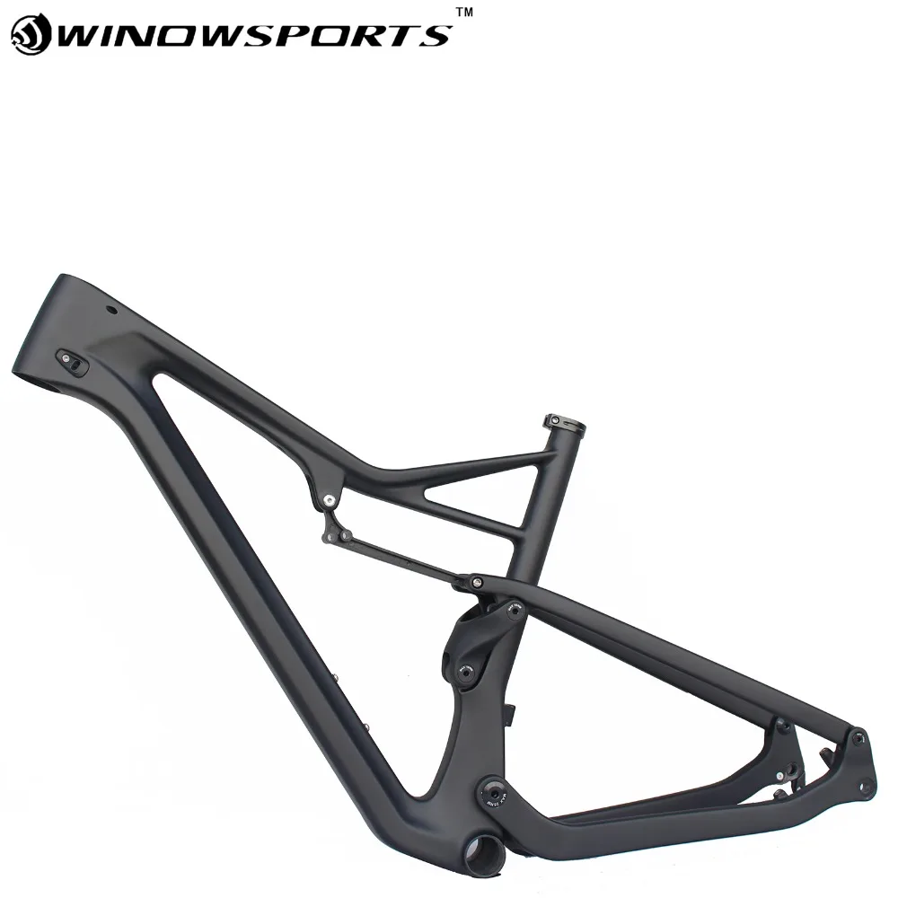 Полная подвеска рама карбоновая для горного велосипеда 29er Boost 148*12 XC Carbon Размер 15