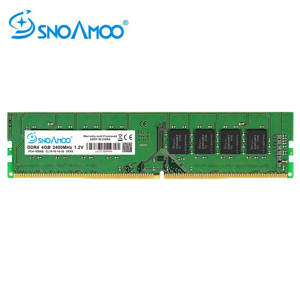 SNOAMOO Новый настольный ПК DDR4 8 Гб 2133-2400 МГц CL15 PC4-17000S 1 2 в 2Rx8 288-Pin DIMM для Intel компьютера