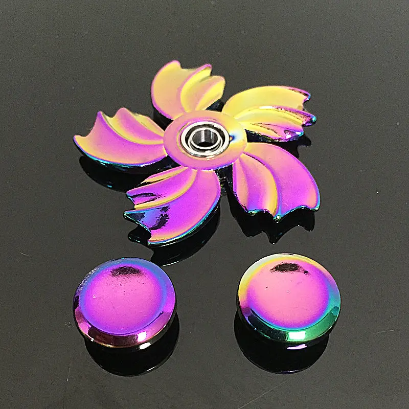 Five hakaze Fidget Spinner Металлический Радужный Дракон ручной палец блесны аутизм СДВГ