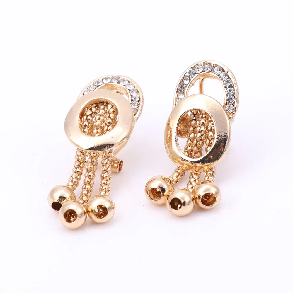 Модный новый ювелирный набор с кисточками ожерелье серьги браслет Кольцо Дубай