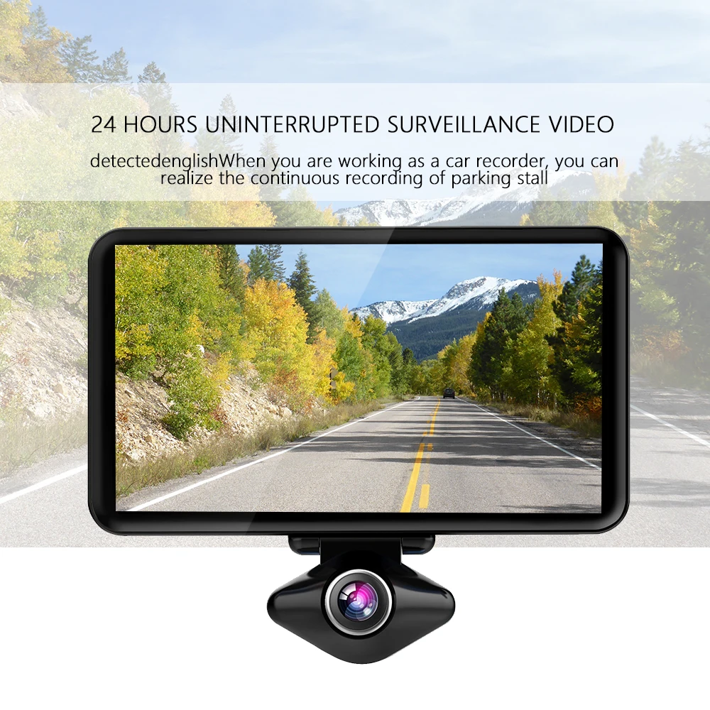 Podofo 720 градусов VR камера Wi Fi 360 панорама 5 ''автомобильный рекордер 1080FHD ips экран