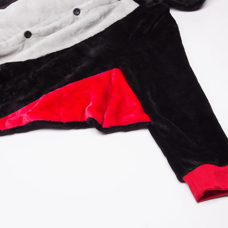 Одежда для сна мальчиков фланелевая Рождественская теплая Пижама комбинезон с