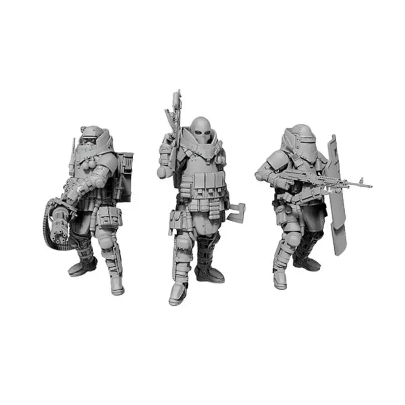 Набор в виде солдата YUFAN из полимера 1/35 3 шт. усиленная бронированная модель