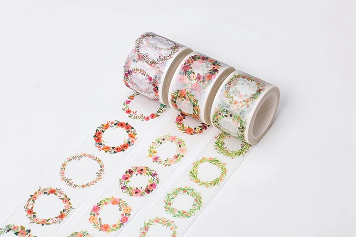 Сумерки Декоративный скотч с принтом цветок украшение из колец сиреневого