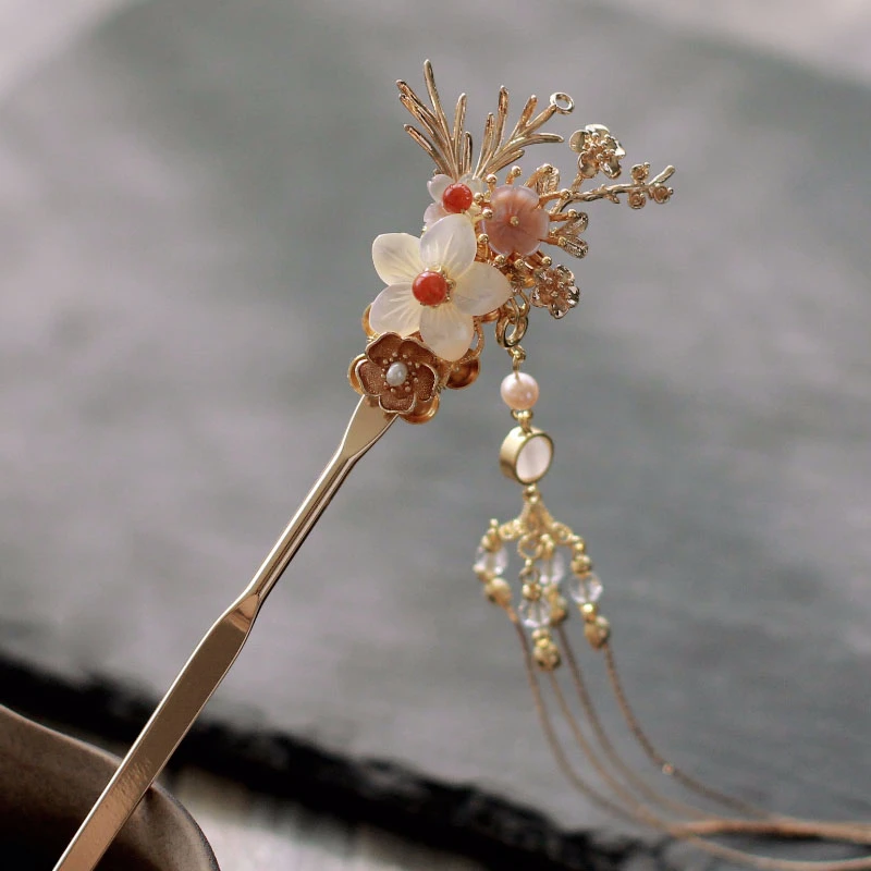 Женские заколки для волос в винтажном стиле шпильки с цветком лотоса свадебные