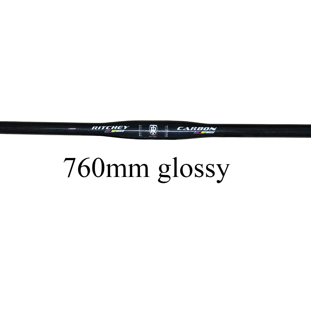 flat 760mm glossy Полностью углеродное волокно руль подседельный штырь руль углеродный mtb руль 3 к глянцевые Запасные детали для велосипеда, углепластик стержень углеродный Подседельный штырь для топ продаж - Цвет: flat 760mm glossy