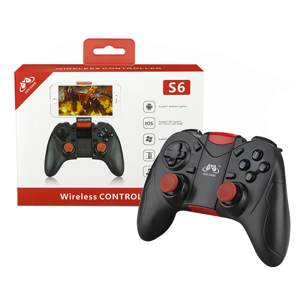 Мобильный беспроводной Bluetooth S6 контроллер Джойстик для Android/IOS смартфон геймпад