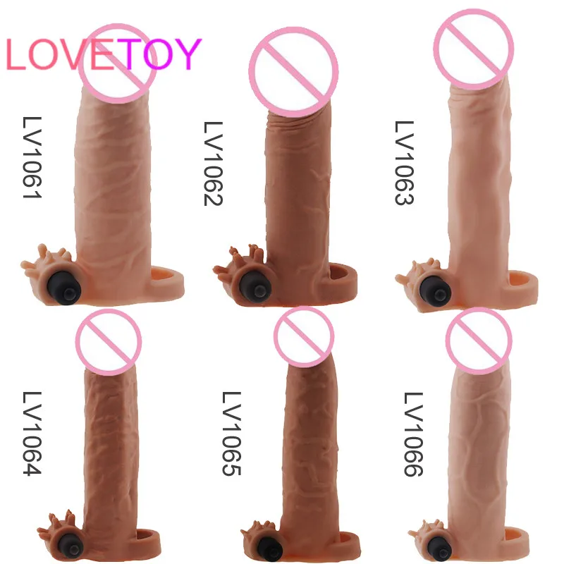 Lovetoy TPE Удлиняющая втулка для увеличения электрического пениса с втулкой