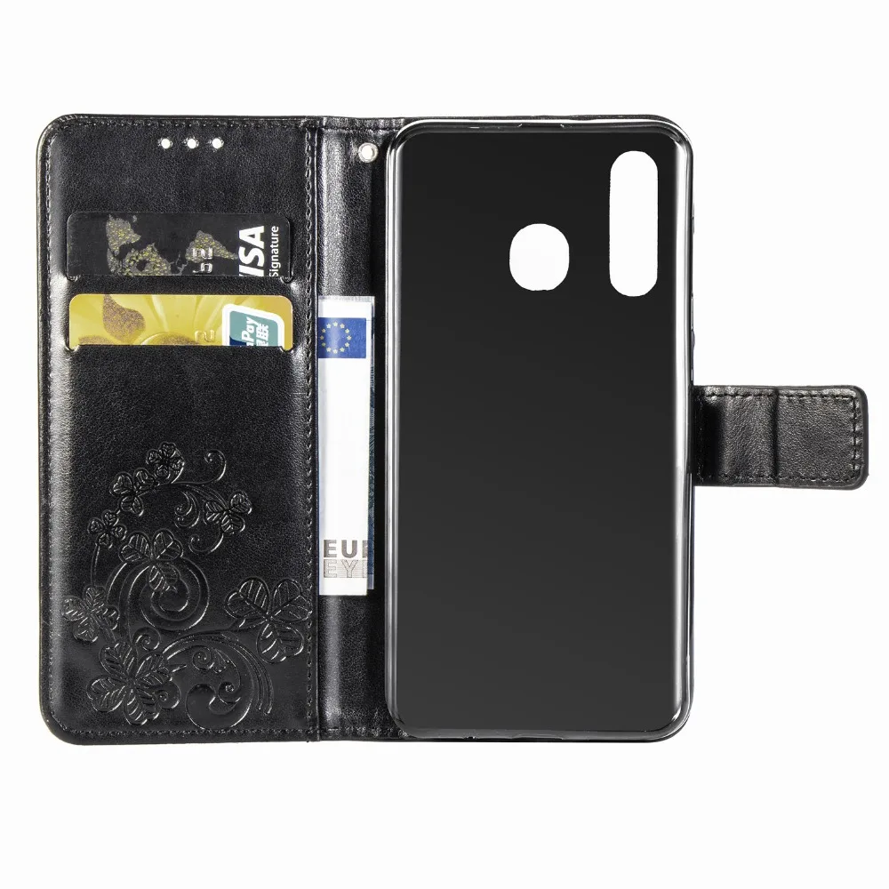 Чехол для телефона Samsung Galaxy A50 A8S J7 Duo откидная задняя крышка из искусственной кожи