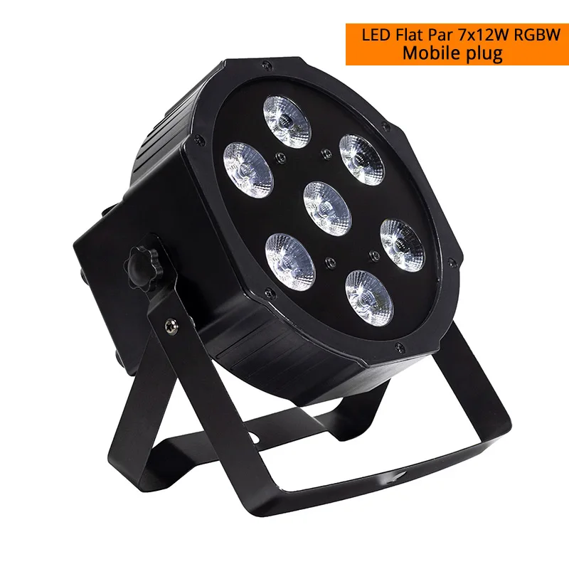 LED Par 7x12W 4IN1 Светодиодный светильник Par 7x18 Вт из алюминия RGBWA+ УФ dmx сценический светильник, Профессиональный светильник для дома, развлекательная лампа - Цвет: LED Par 7x12W 4IN1