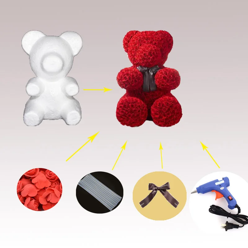 Романтическое искусственное украшение на День святого Валентина 15 см розовый