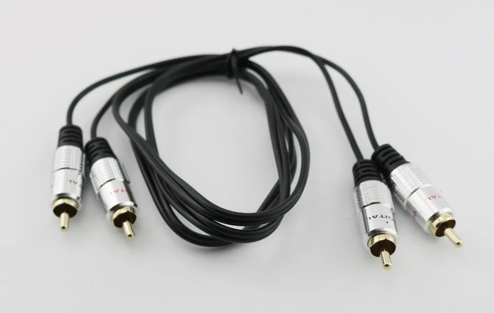 1 шт. 3FT прочный двойной 2 RCA штекер телефонный для 2x аудио OFC адаптер кабель Ipod