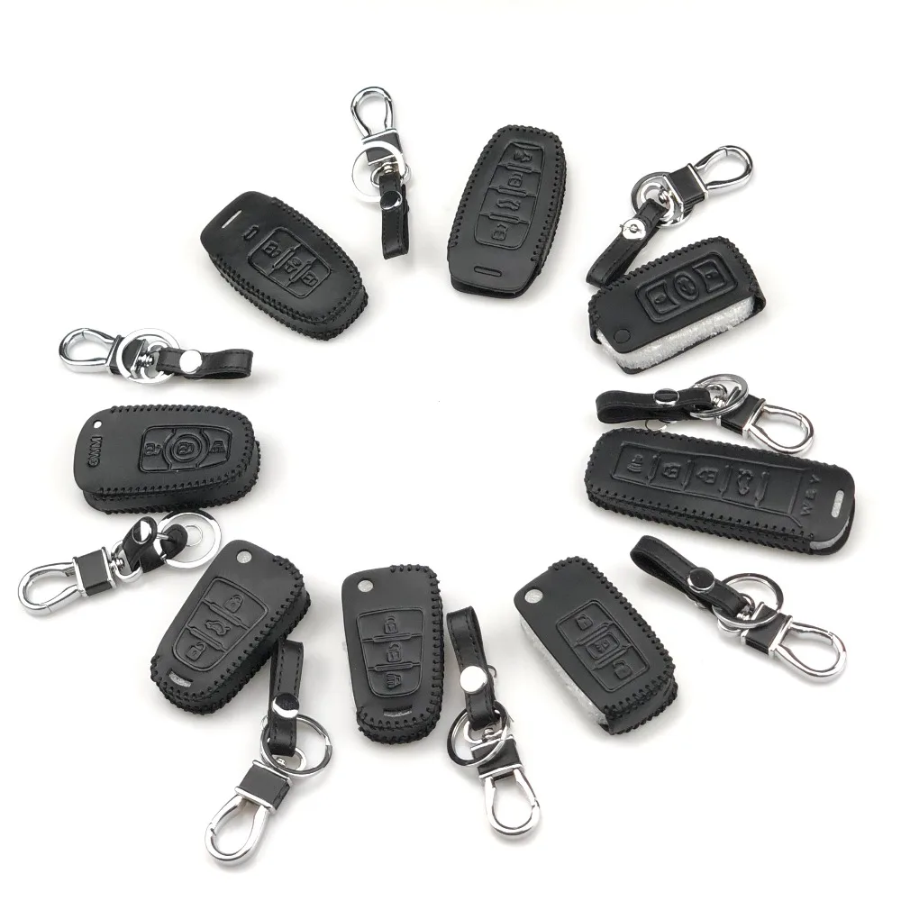 

Car accessories Leather Key Case cover keychain For HAVAL H1 H2 H3 H5 H6 H7 H8 H9 M4 M6 Concept B COUPE F7x SC C30 C50 WEY