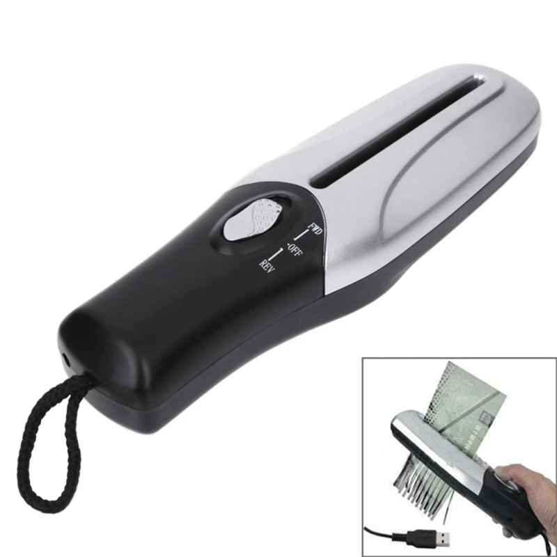 Горячий-креативный Ручной Usb Powered бумажный триммер измельчители для раздавливания офиса мини-документов портативный Электрический измельчитель мини