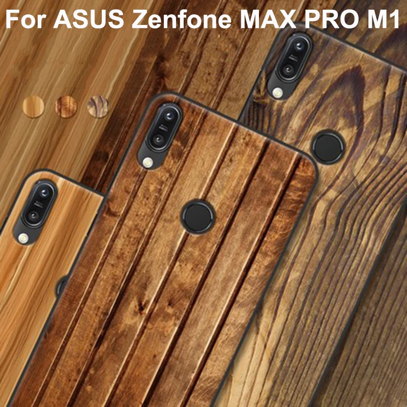 Чехол для ASUS Zenfone MAX PRO M1 мягкий чехол с текстурой древесины телефона ZB601KL защитный