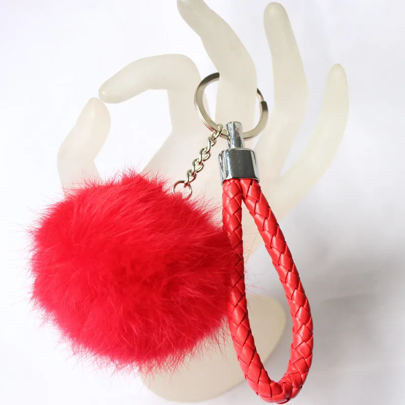 15 видов цветов милые из натуральной кожи с кроличьим меховой шарик плюшевый