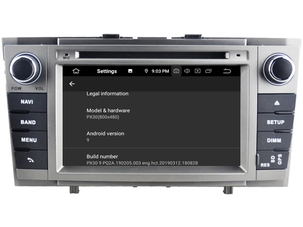 Четырехъядерный Android 9 0 автомобильный dvd-плеер для TOYOTA AVENSIS (2008-2013) Автомобильный