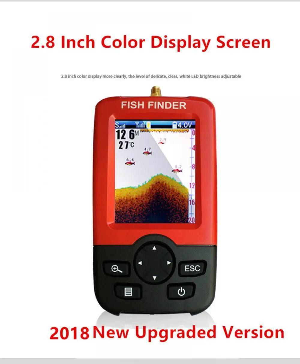 Smart портативный глубина рыболокаторы с 100 м беспроводной гидролокатор эхолот для