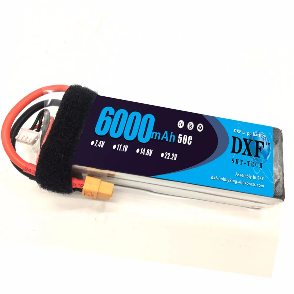 Литий полимерный аккумулятор DXF 11 1 В 6000 мАч 50C 100C 3S RC для квадрокоптера вертолета