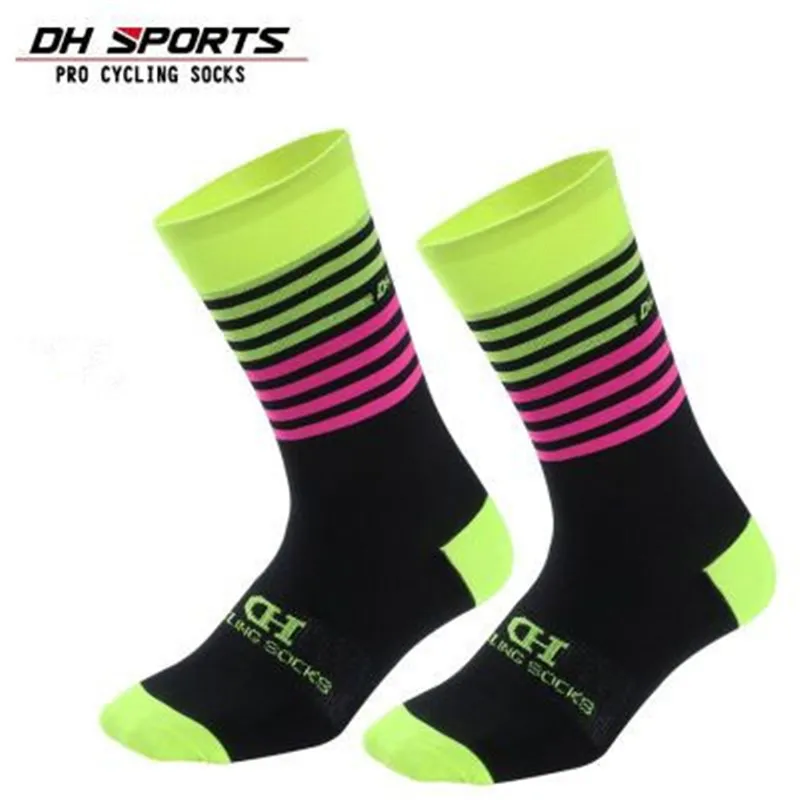 dh sport compression radfahren socken männer frauen professionelle racing fahrrad socken atmungsaktiv laufen fahrrad reiten socken calcetines fre