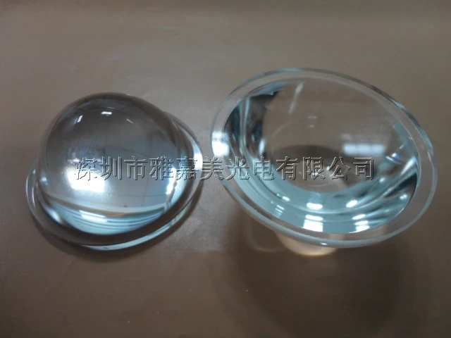 Светодиодная конденсаторная линза диаметром 61 мм оптическая стеклянная плоская