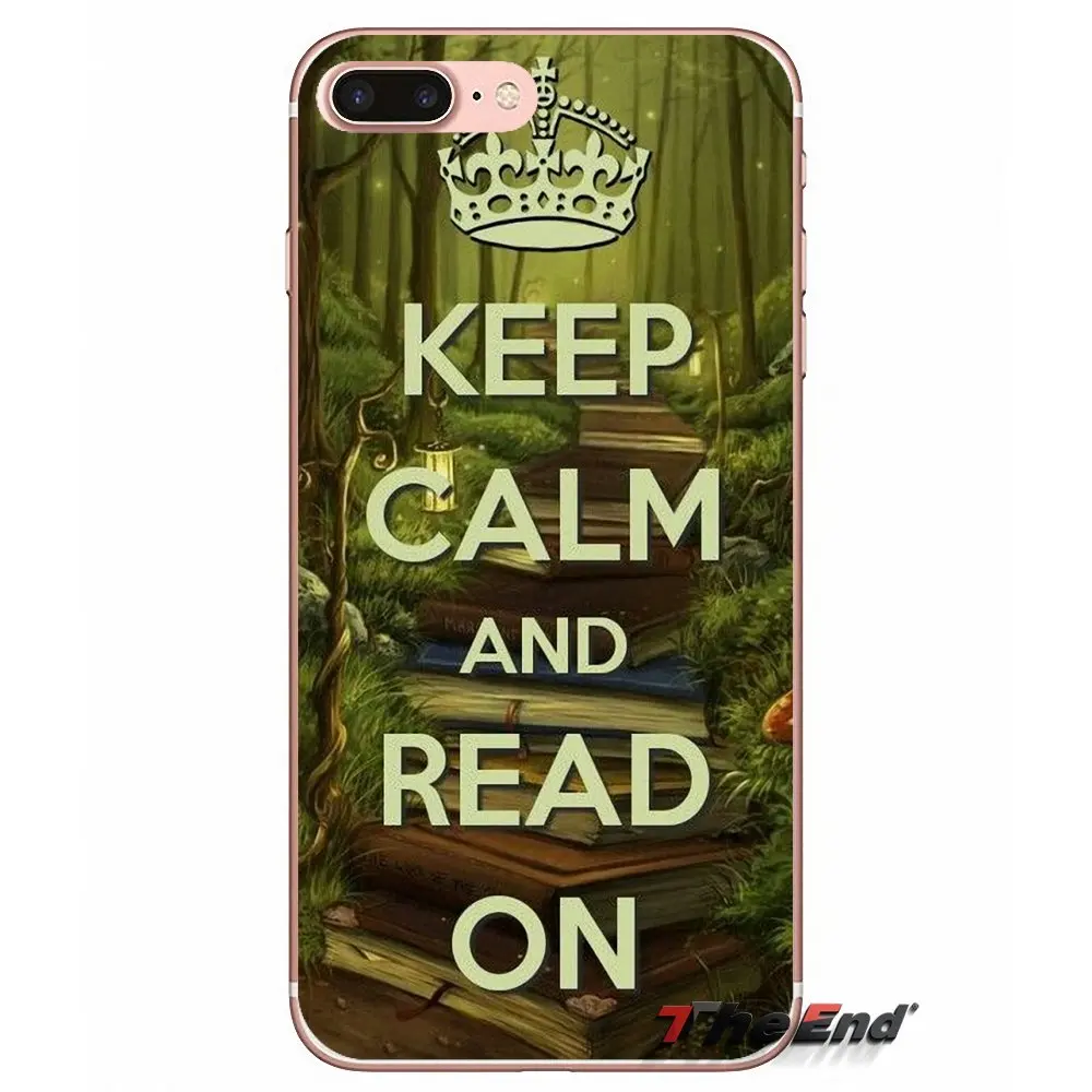 Мягкий чехол для HTC One M7 M8 A9 M10 E9 Plus Desire 630 530 626 628 816 820 Motorola G G2 G3 Keep calm and Read On art Print |