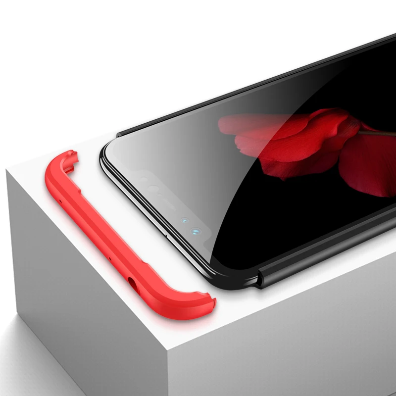 Чехол для Xiaomi Redmi Note 6 Pro Роскошный чехол 3 в 1 PC полная защита задняя крышка чехлы