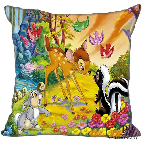 Pillowcase Лучший заказ BAMBI(1)@ 2 наволочка на подушку, спальня квадратная Наволочка на молнии(с одной стороны)#190404-01-72 - Цвет: Pillowcase