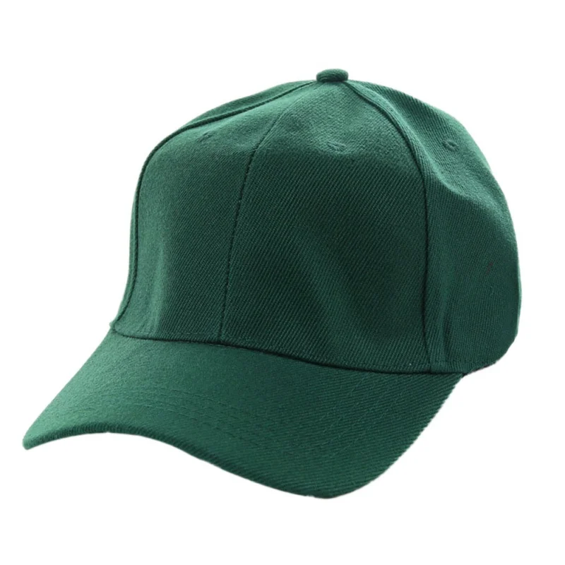Dark Green Женские мужские унисекс кепки для бега винтажная кепка бейсболка для спорта на открытом воздухе шляпы регулируемые однотонные летний капюшон Кепка - Цвет: Dark Green