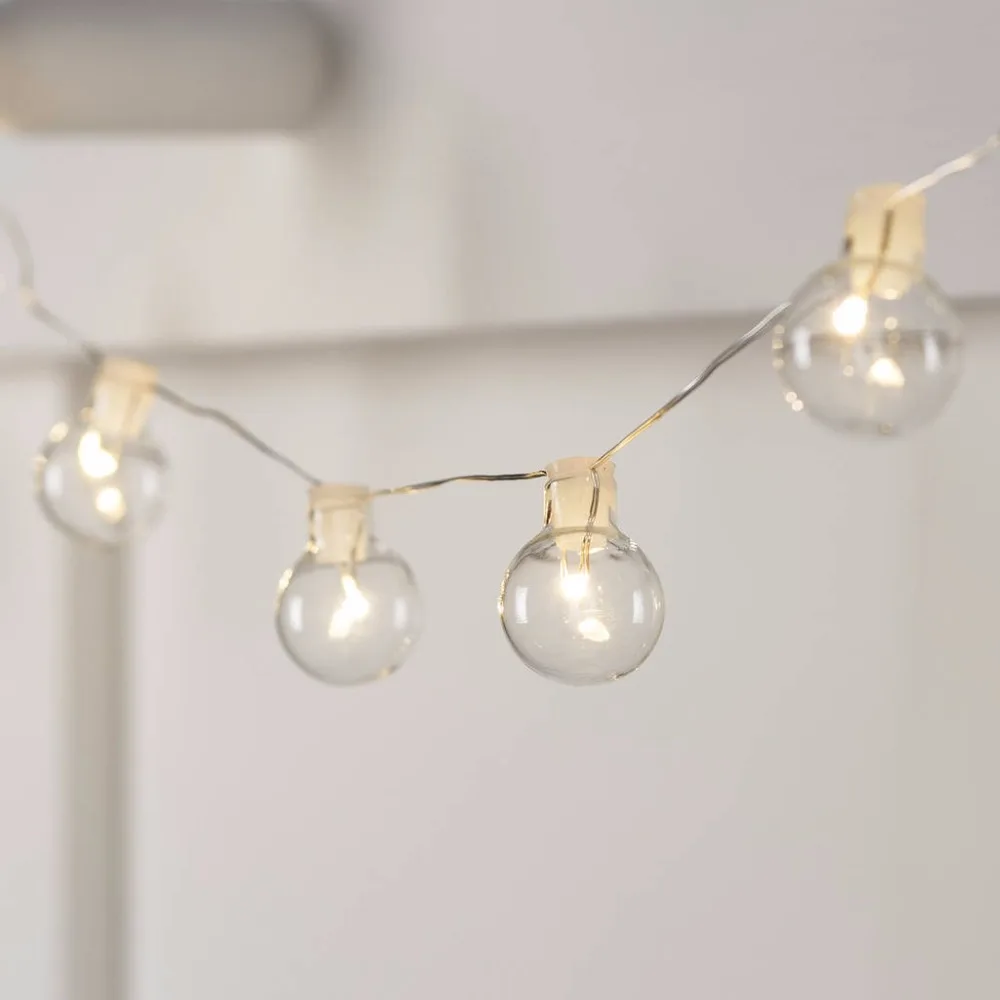 Гирлянда светодиодная с теплым белым/серебристым проводом|fairy lights warm white|fairy