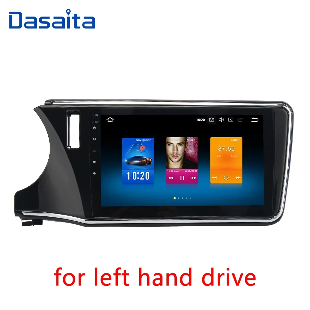 for left hand drive Android 9,0 автомобильный мультимедийный плеер для Honda City RHD gps с 10," ips сенсорным экраном 4*50 Вт MP3 WMA - Цвет: for left hand drive