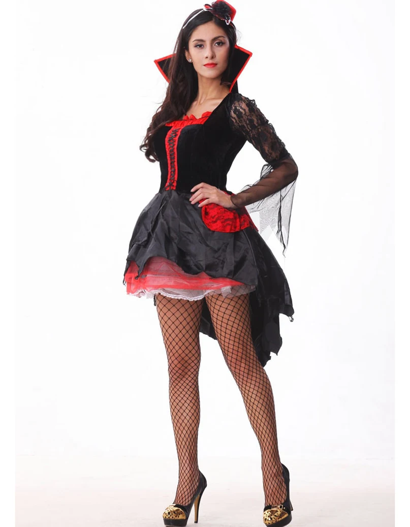 Платье с высоким воротом и шляпой платье для Хэллоуина | Тематическая одежда