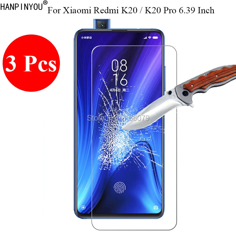 3 Pcs/Lot New 9H 2.5D Tempered Glass Screen Protector For Xiaomi Redmi K20 / Pro 6.39&quot Protective Film + Clean Tools | Мобильные