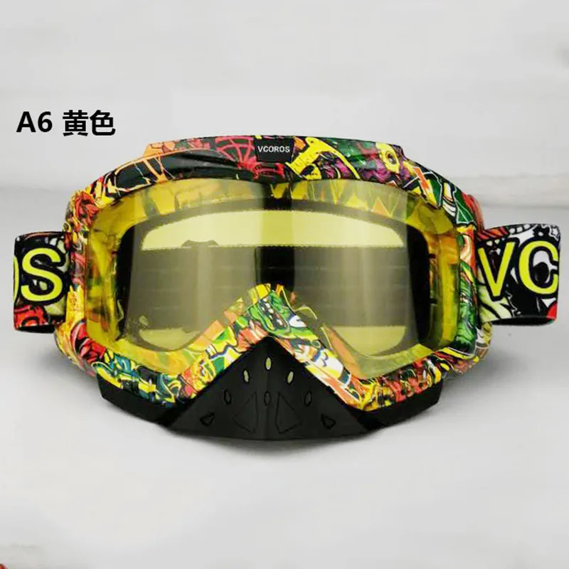 3 vcoros Марка Gafas Moto rcycle очки шлем очки Moto шлемы очки маска очки для мотокросса Лыжный ветрозащитный eyewears - Цвет: 3