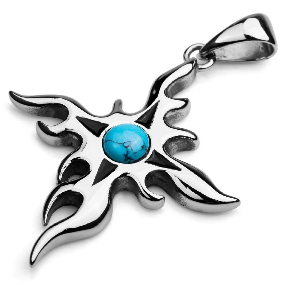 Мужская цепочка с подвеской талисманом из нержавеющей стали|pendant men|mens stainless steel