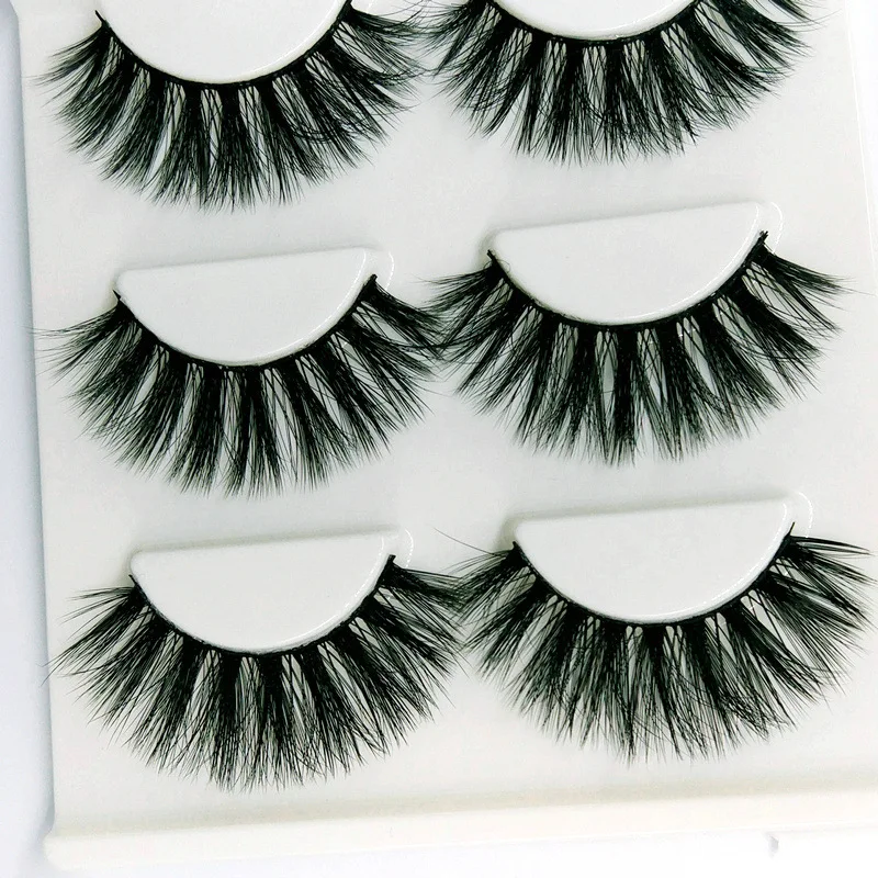 

YOKPN New Thick Multi-layer Fake Eyelashes High Quality 0.07 Wool Handmade False EyelashesNatural Lashes Make-up Tools 3 Pairs