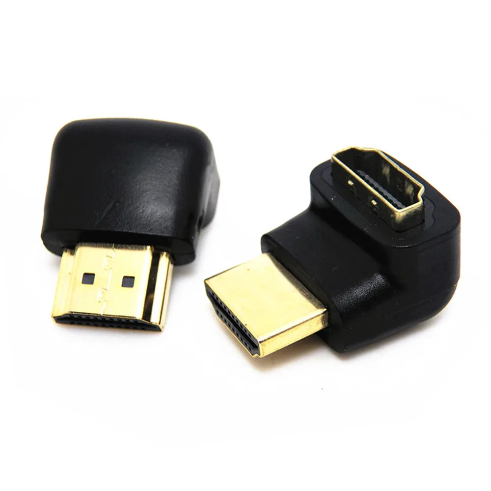 Переходник HDMI-совместимый со штекером на гнездо 90 градусов угол поворота
