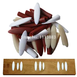 100-пакет из деревабелыекрасныечерные туфли Цвет карманные заглушки Пластик колпачки для шаблона для отверстий под косой Системы