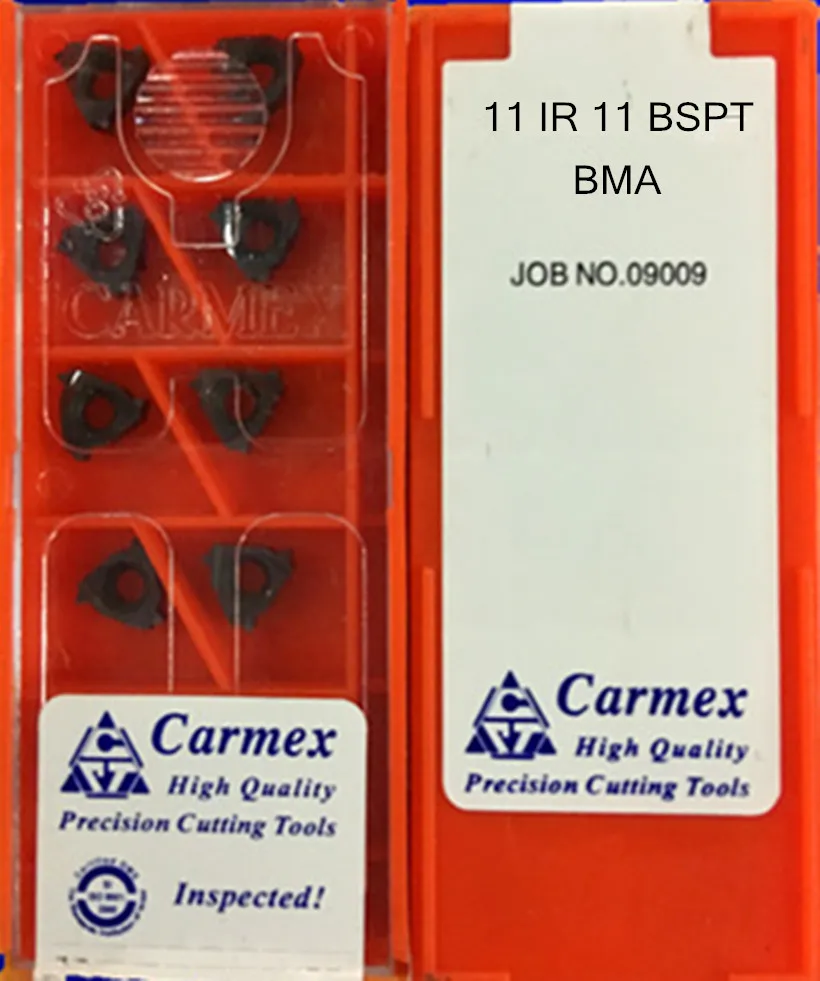 11IR 11BSPT 14BSPT 19BSPT BMA 10 шт./компл. Карбид Carmex обработка вставки: нержавеющая сталь
