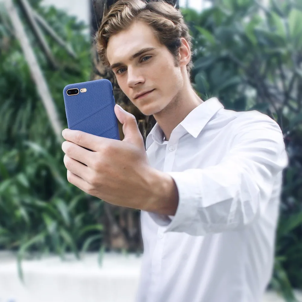 Чехол для iPhone 8 Plus Nillkin Flex жидкий силиконовый чехол телефона TPU мягкая задняя