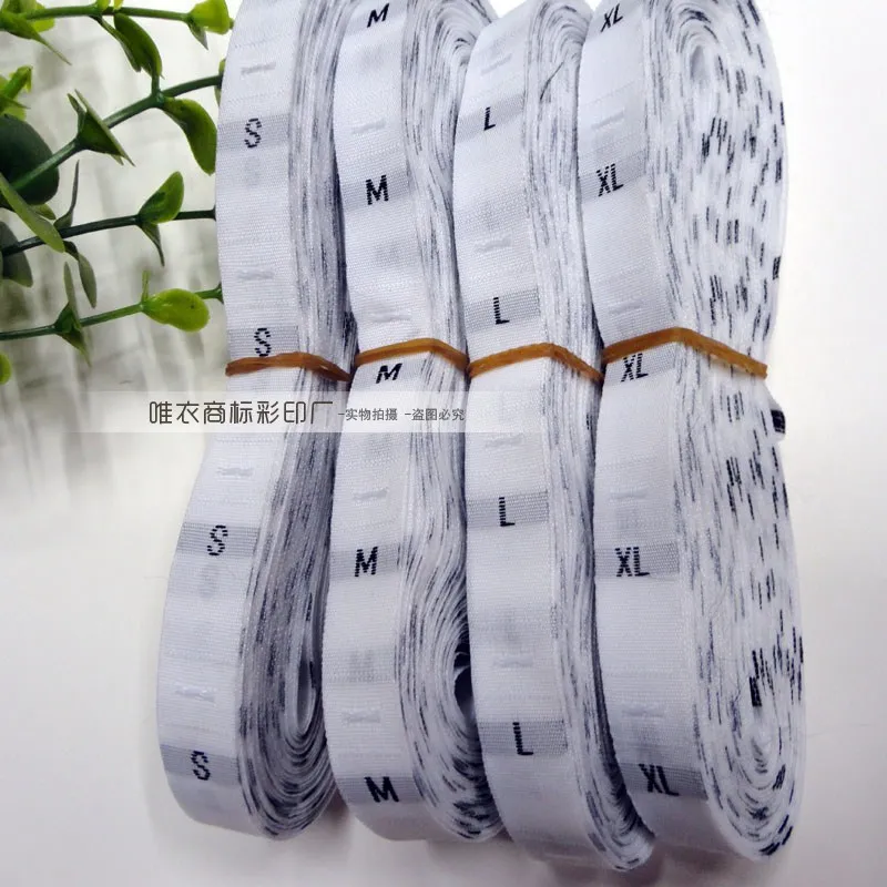 Бесплатная доставка этикетка для размера одежды/бирки ткани с номером/бирки