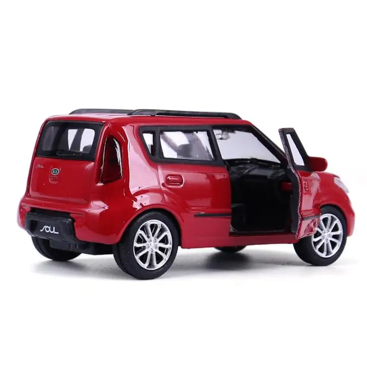 1:36 sacle Kia soul игрушечный автомобиль из сплава с высокой имитацией литья под