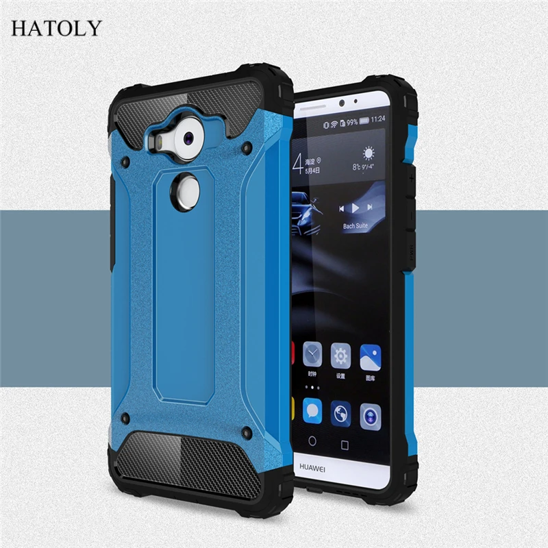For Huawei Mate 8 Case Silicone Rubber Armor Shell Hard PC Back Phone Cover Protective | Мобильные телефоны и аксессуары