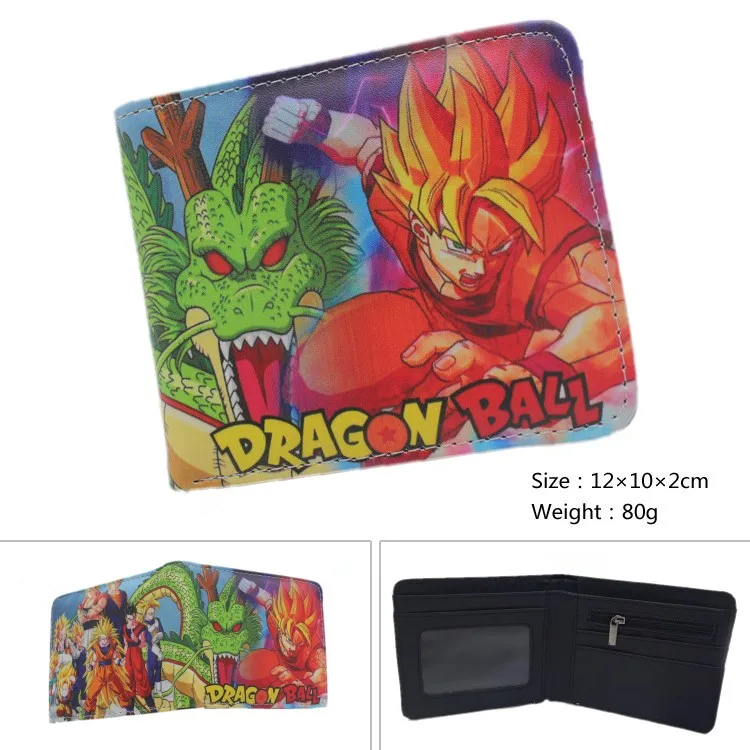 Аниме Dragon Ball z кошелек Goku короткий кошелек Dragon Ball Супер мультфильм кошелек молодой Кошелек для монет для мужчин и женщин кошелек