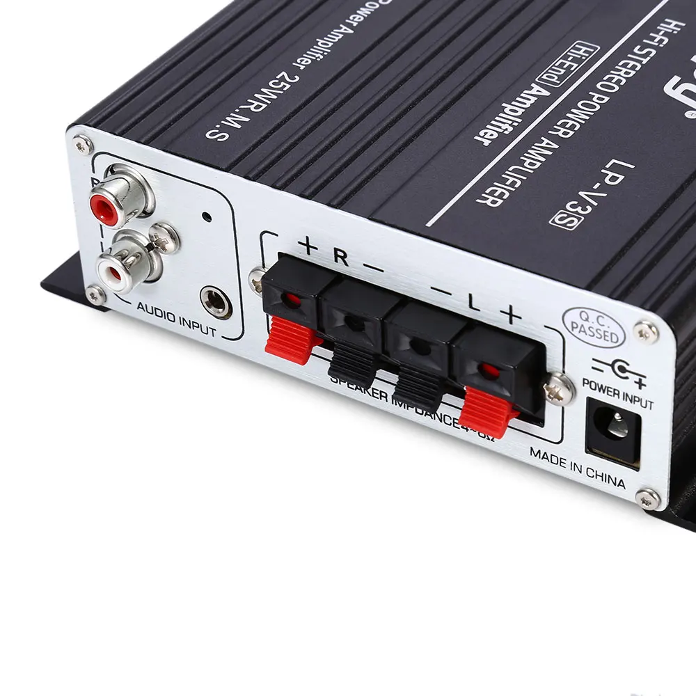 LP V3 Hi Fi стерео Мощность цифровой усилитель звука MP3 аудио сабвуфер музыкальный